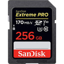 Cartão de Memória Sandisk SD Extreme Pro 170mb/s 256GB