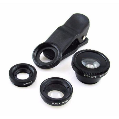 Kit Universal de Lentes 3 em 1 Para Smartphone UL-30