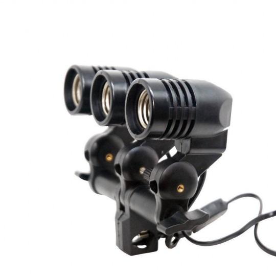 Suporte p/ Sombrinha c/ Soquete Triplo E-27 YL-116 Greika